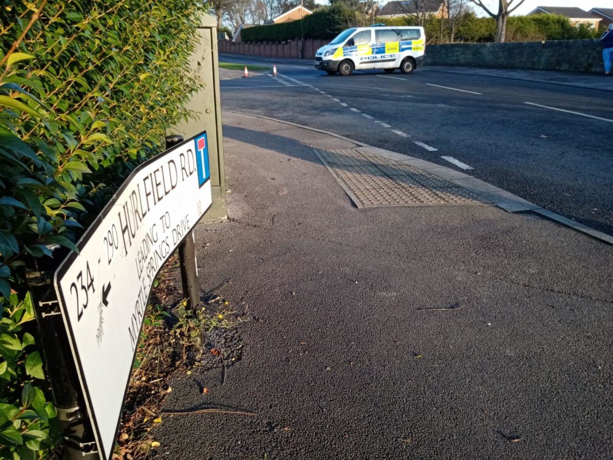 Roads were closed throughout the incident