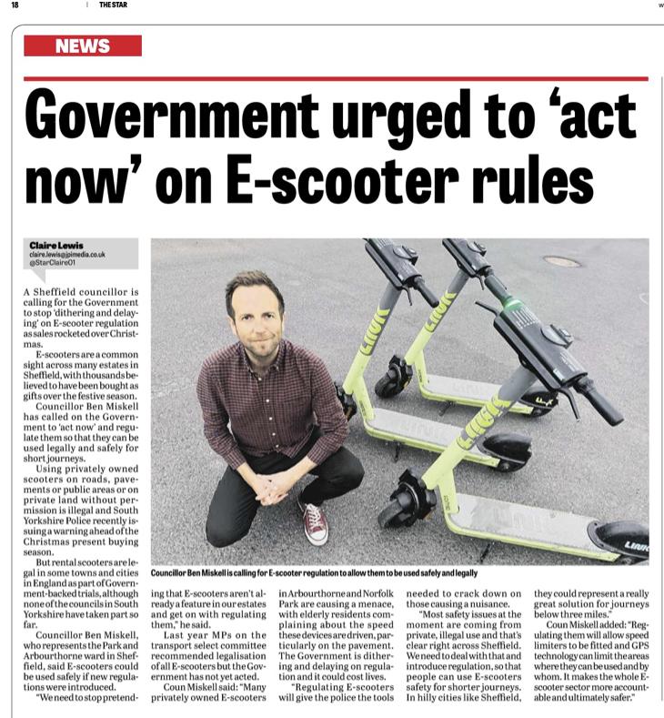 Coverage of Cllr Ben Miskell’s concerns in the Star