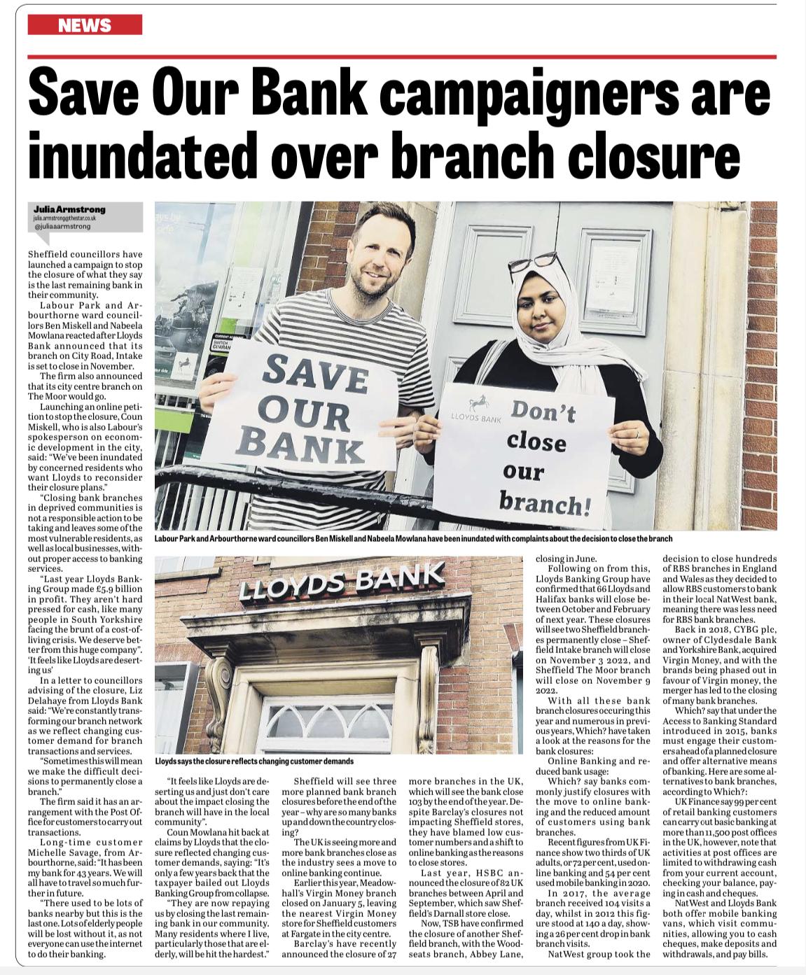 The Star’s coverage of the campaign to save the last remaining branch in the community
